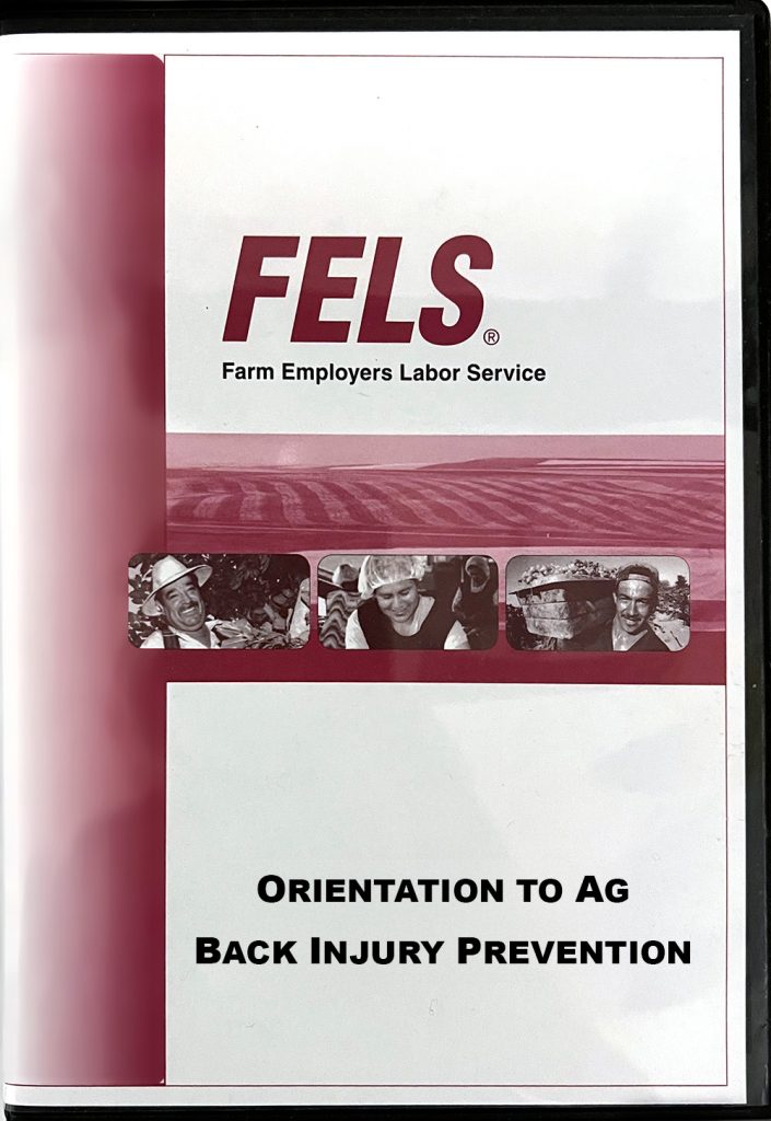 Orientation to Ag Back Injury